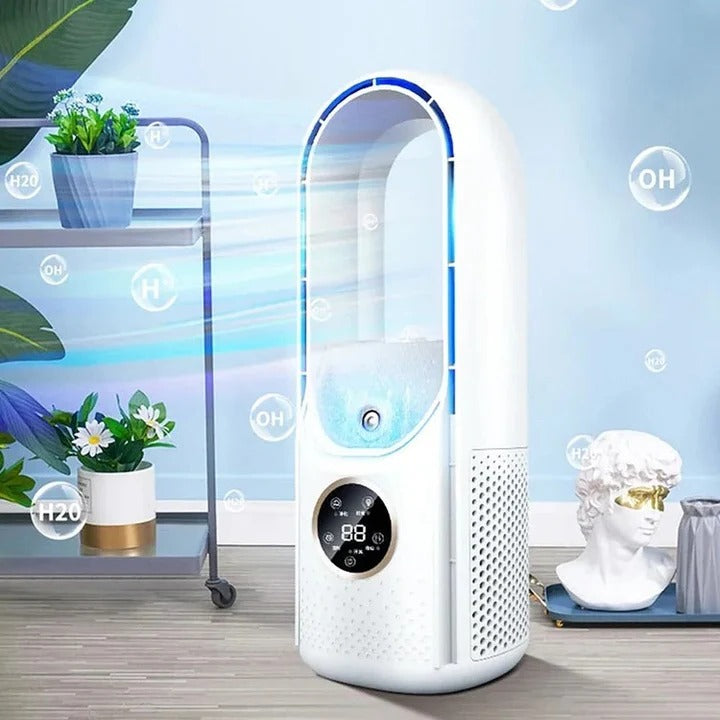 Blade-Free Quiet Portable Air Conditioner for Home Cooling