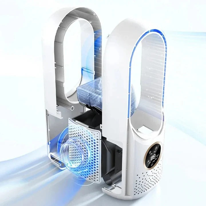 Blade-Free Quiet Portable Air Conditioner for Home Cooling