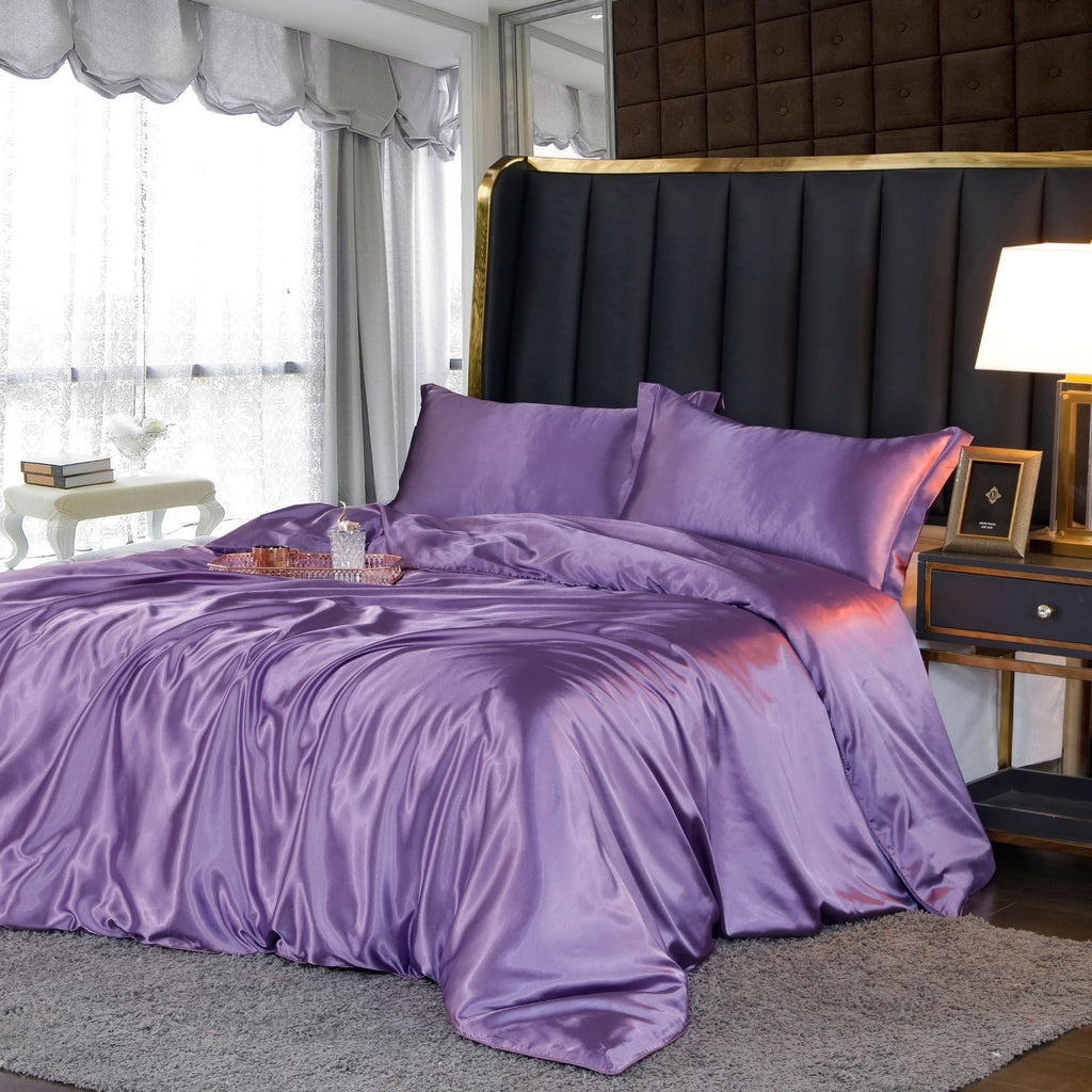 Luxury Pure Silk Bedding Set with Breathable Finish