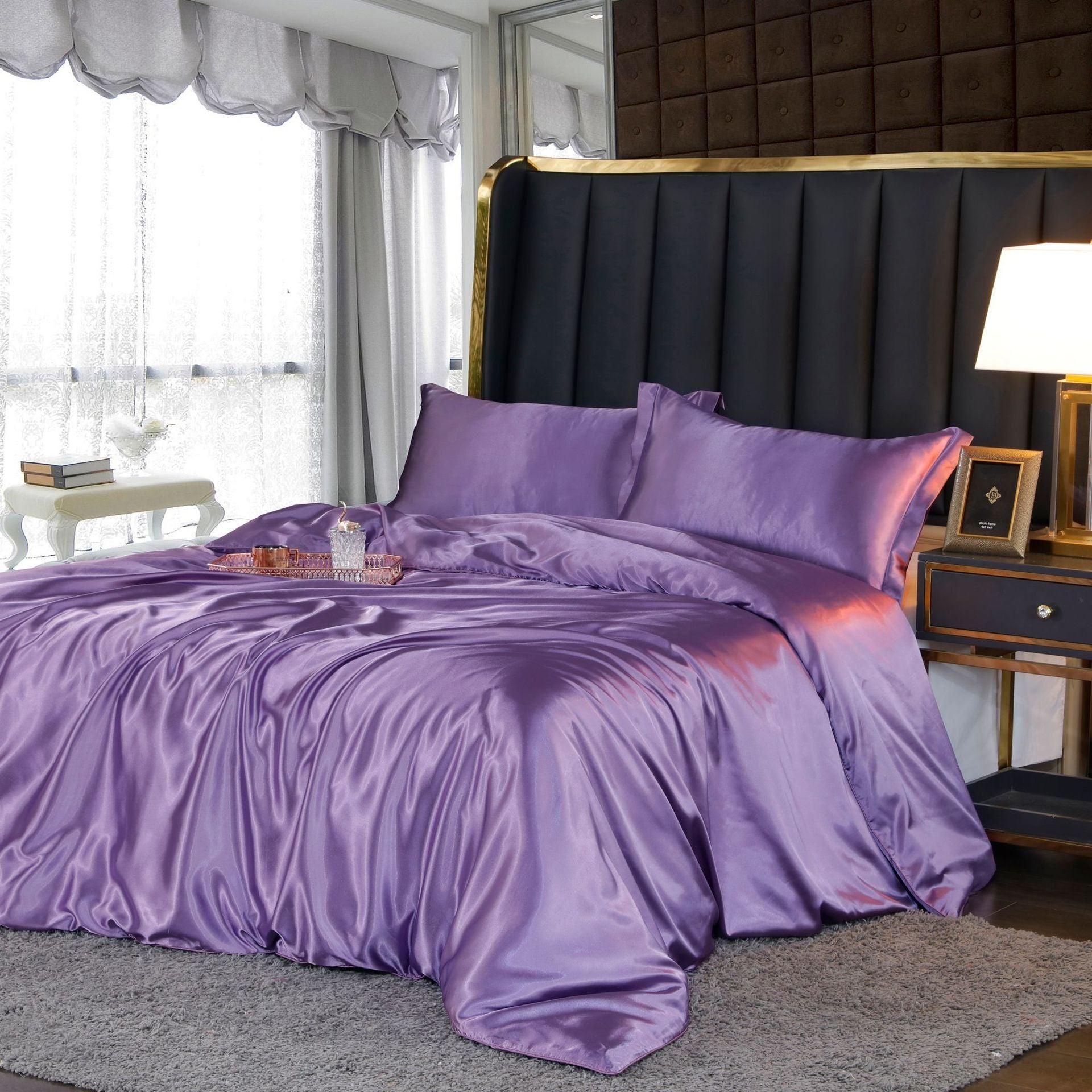 Luxury Pure Silk Bedding Set with Breathable Finish