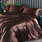 Luxury Pure Silk Bedding Set with Breathable Finish