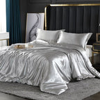 Luxury Pure Silk Bedding Set with Breathable Finish