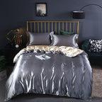 Luxury Pure Silk Bedding Set with Breathable Finish