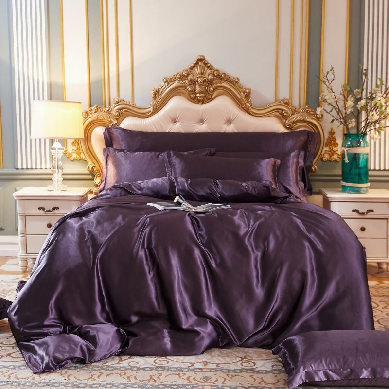 Luxury Pure Silk Bedding Set with Breathable Finish