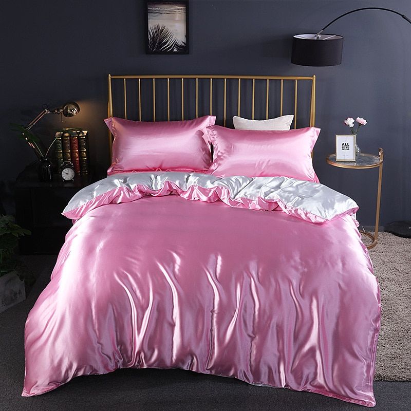 Luxury Pure Silk Bedding Set with Breathable Finish