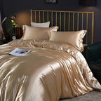 Luxury Pure Silk Bedding Set with Breathable Finish