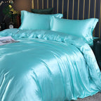 Luxury Pure Silk Bedding Set with Breathable Finish