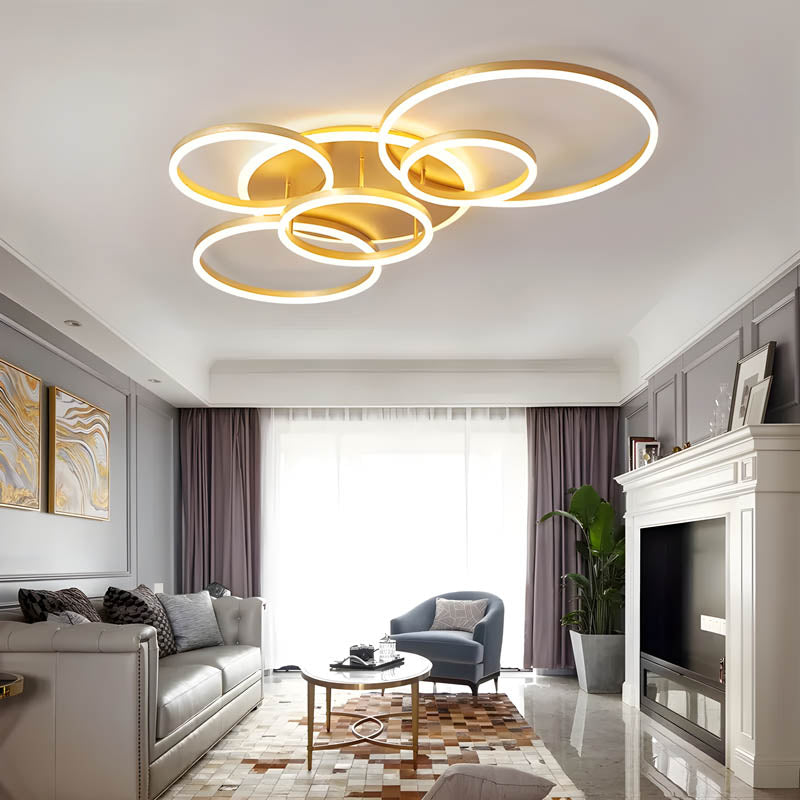 Modern Circular LED Ceiling Light Contemporary Home Lighting