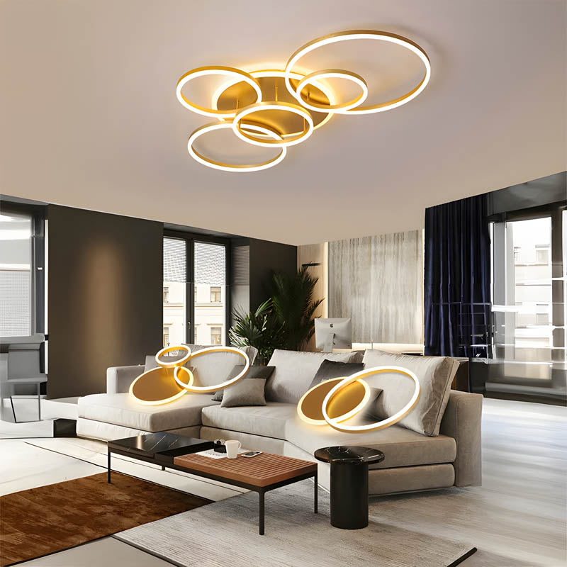 Modern Circular LED Ceiling Light Contemporary Home Lighting