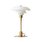 Dimmable Table Lamp with Curved Shade Warm Ambient Lighting