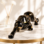 Jaguar Stone Sculpture Decor