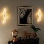 Silver LED spiral wall light packaging