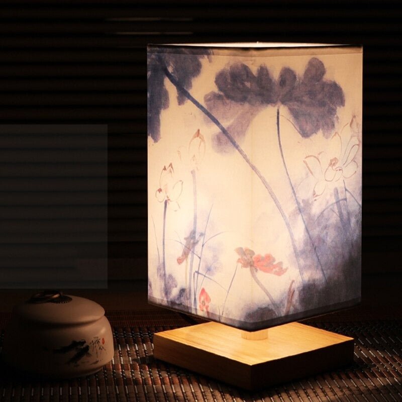 Japanese Scandinavian Paper Table Lamp Warm Ambient Lighting