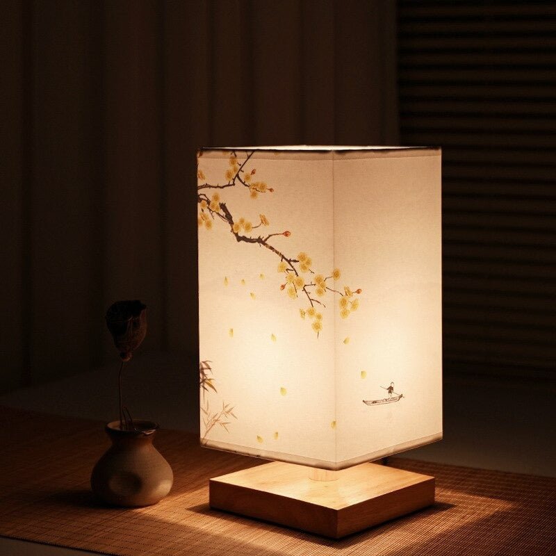Japanese Scandinavian Paper Table Lamp Warm Ambient Lighting