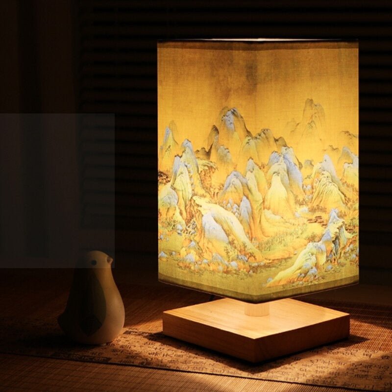 Japanese Scandinavian Paper Table Lamp Warm Ambient Lighting