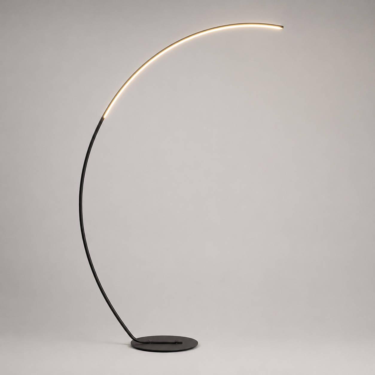 Large Curved LED Floor Lamp
