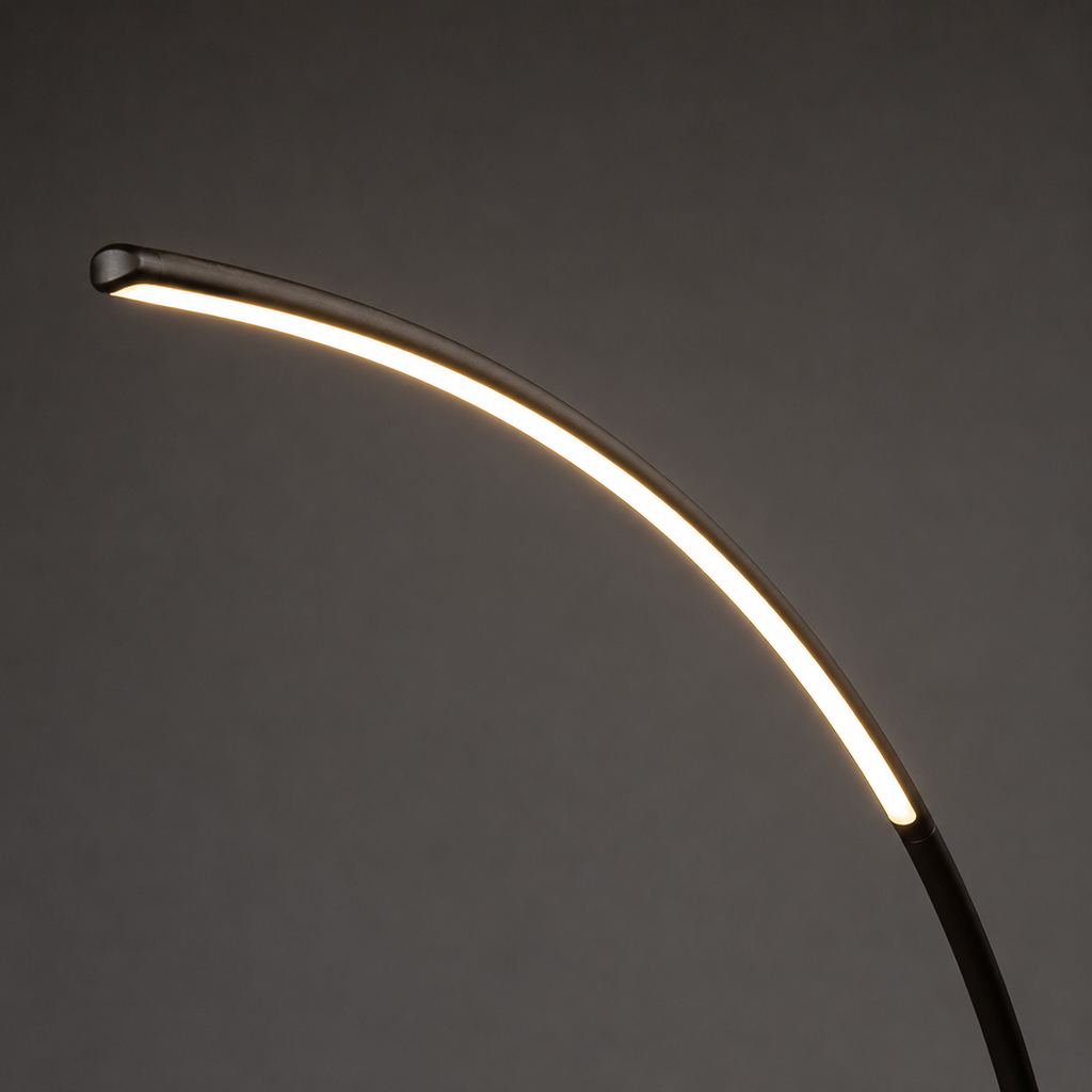 Large Curved LED Floor Lamp