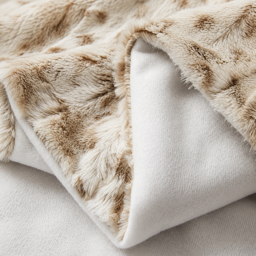 Soft Leo Pattern Faux Fur Throw Blanket