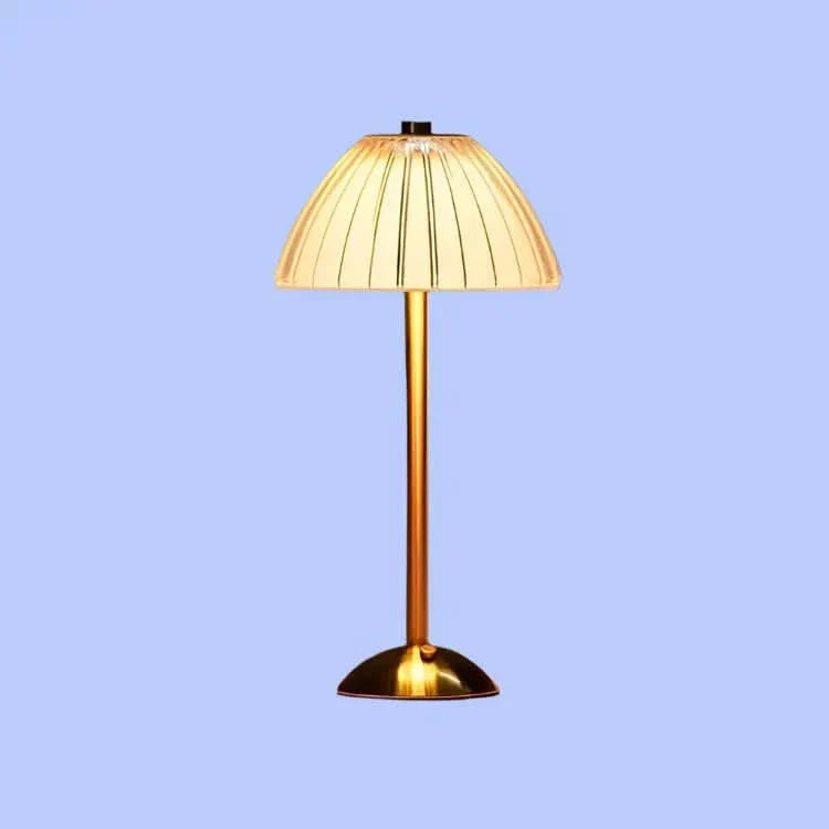 Crystal Rechargeable Cordless LED Table Lamp Warm Ambient Lighting