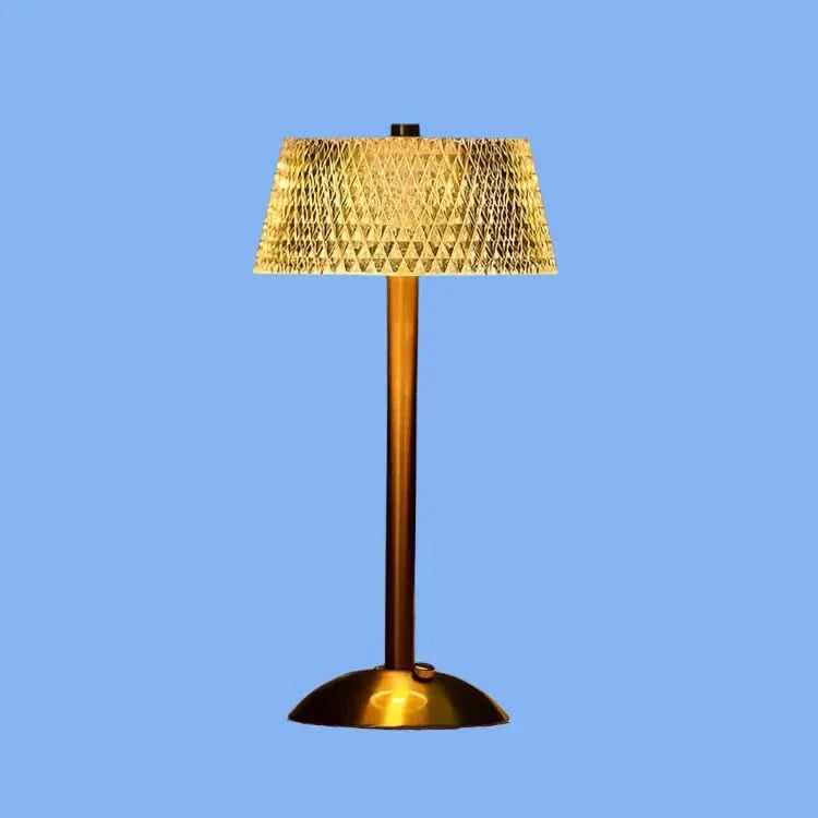 Crystal Rechargeable Cordless LED Table Lamp Warm Ambient Lighting