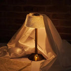 Crystal Rechargeable Cordless LED Table Lamp Warm Ambient Lighting