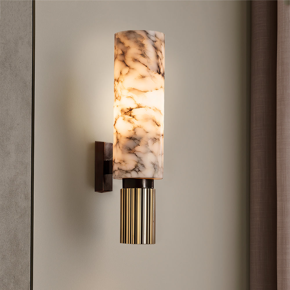 Copper Marble LED Wall Light Modern Interior Lighting