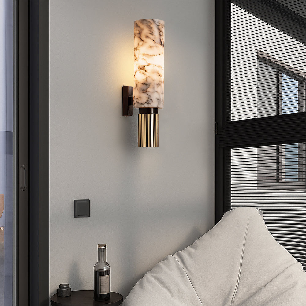 Copper Marble LED Wall Light Modern Interior Lighting