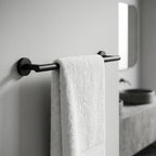 3 Piece Matte Black Stainless Steel Bathroom Hardware Set Modern Bathroom Decor
