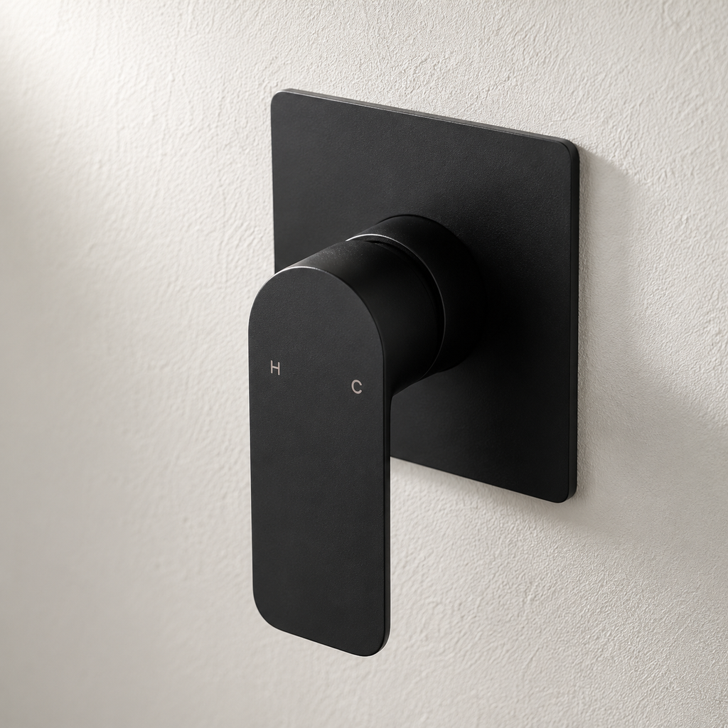 Matte Black Wall Mount Waterfall Bathtub Faucet