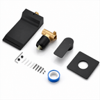 Matte Black Wall Mount Waterfall Bathtub Faucet