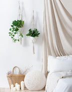 4-Piece Boho Macrame Plant Hanger Set