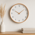 Nordic Minimalist Wooden Wall Clock