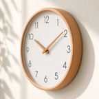 Nordic Minimalist Wooden Wall Clock