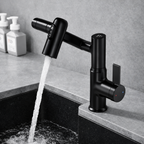Modern Matte Bathroom Mixer Tap with LED Temperature Display Modern Bathroom Decor