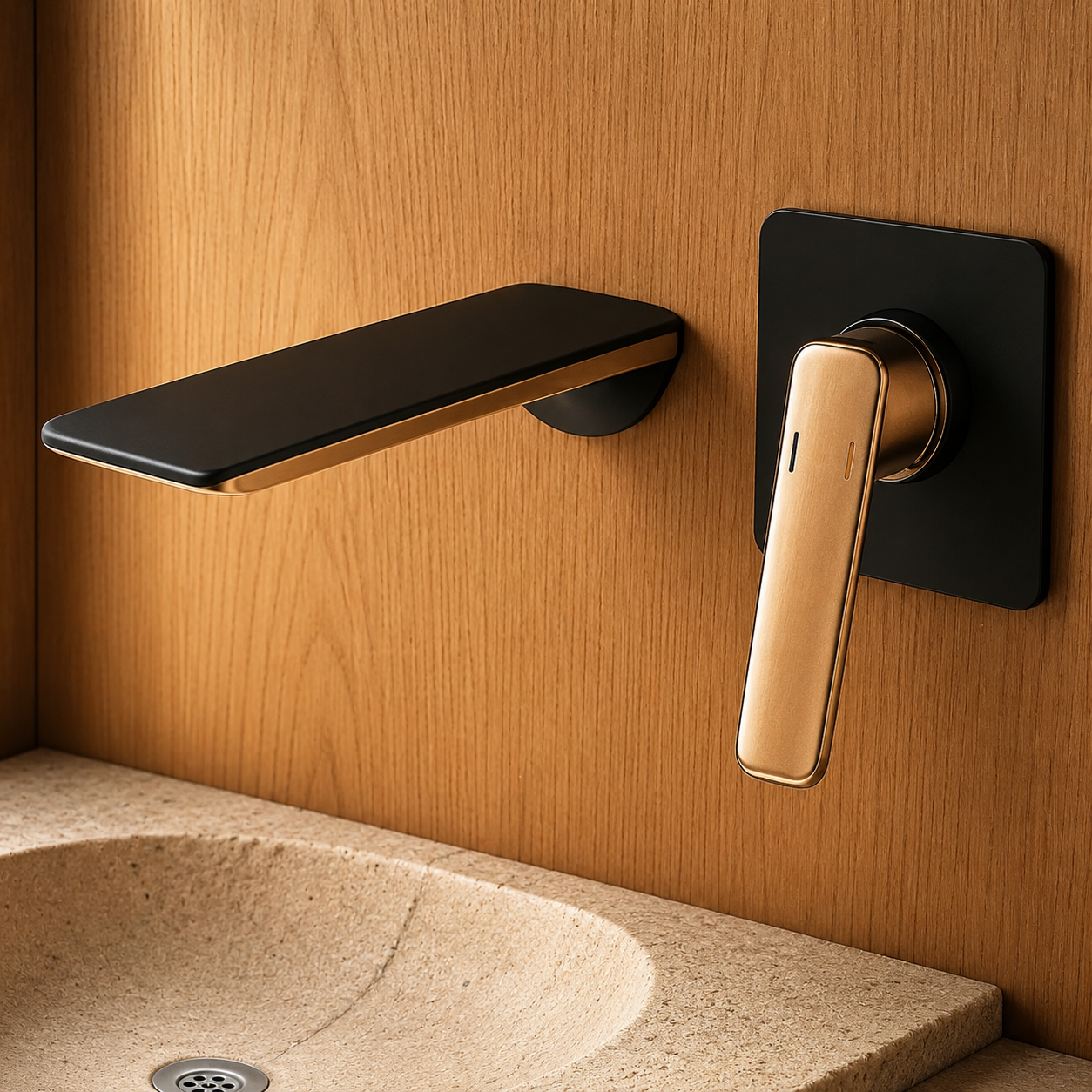Modern Wall Mounted Waterfall Bathroom Faucet Modern Bathroom Decor