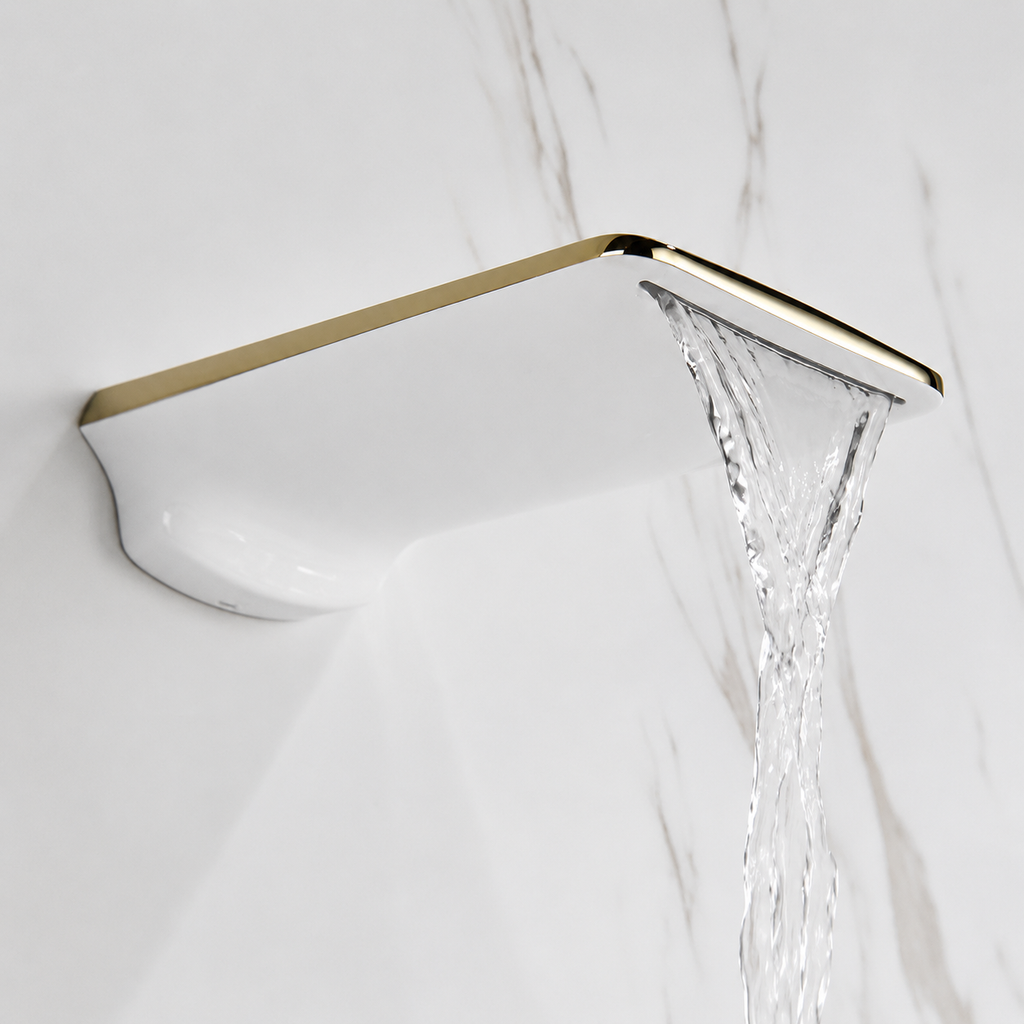 Modern Wall Mounted Waterfall Bathroom Faucet Modern Bathroom Decor
