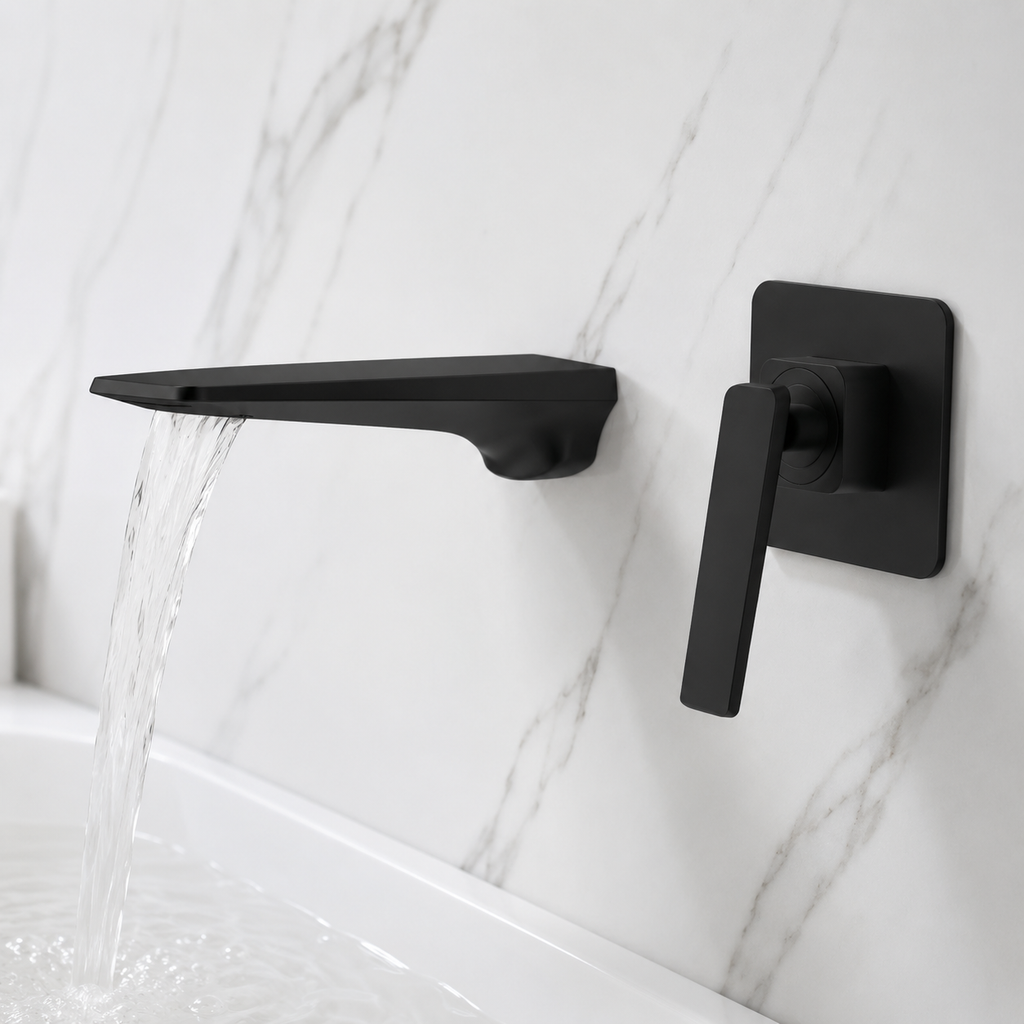 Modern Wall Mounted Waterfall Bathroom Faucet Modern Bathroom Decor