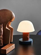 Rechargeable LED Mushroom Table Lamp with Touch Dimming