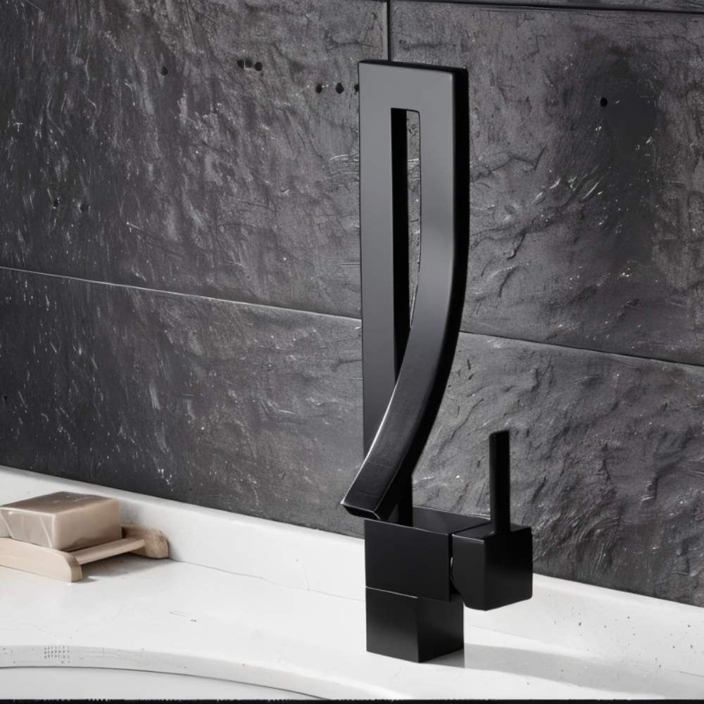 Modern Waterfall Deck Mounted Bathroom Faucet Modern Bathroom Decor