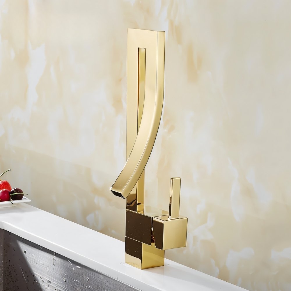 Modern Waterfall Deck Mounted Bathroom Faucet Modern Bathroom Decor