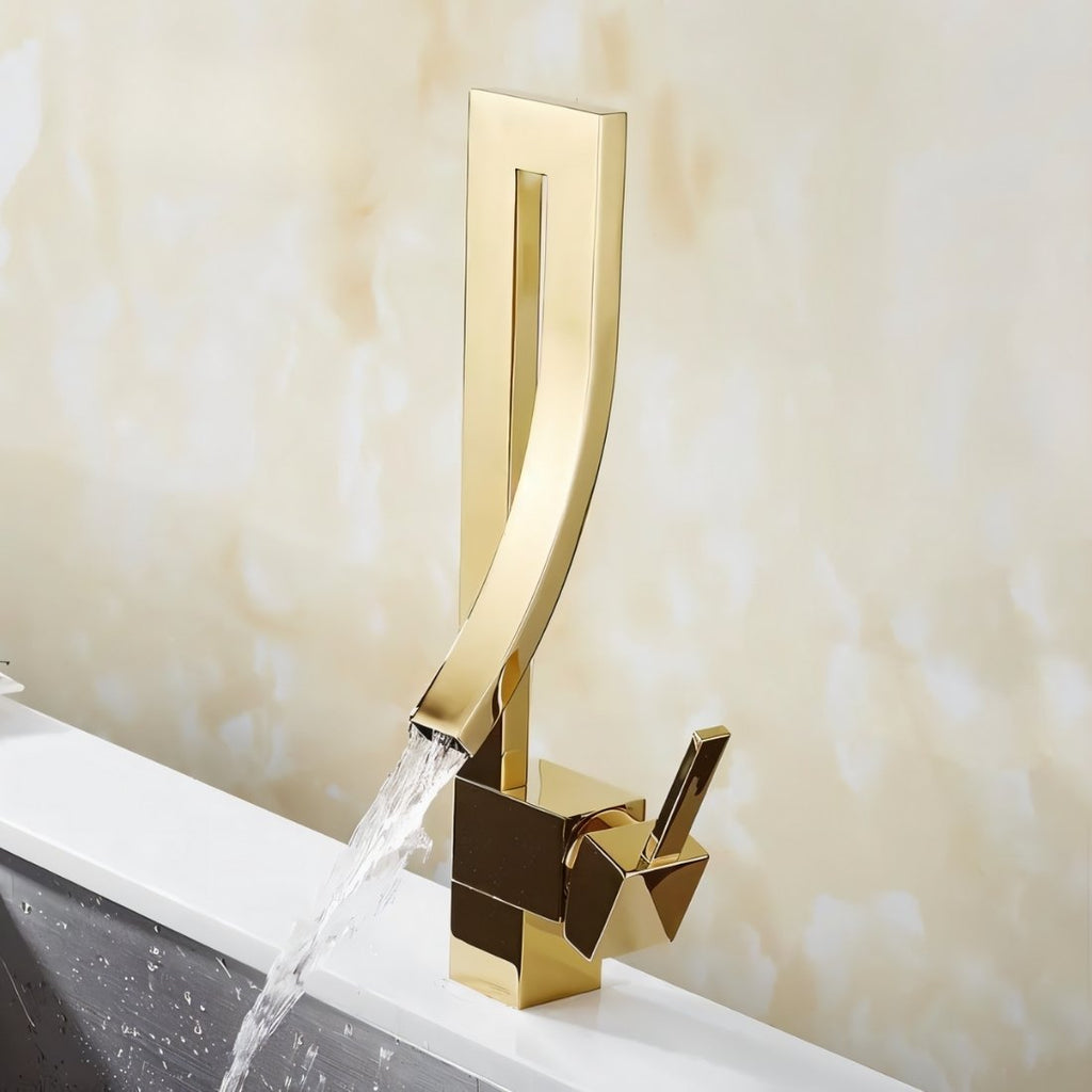 Modern Waterfall Deck Mounted Bathroom Faucet Modern Bathroom Decor