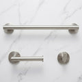 3 Piece Brushed Nickel Stainless Steel Bathroom Hardware Set Modern Bathroom Decor