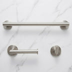 3 Piece Brushed Nickel Stainless Steel Bathroom Hardware Set Modern Bathroom Decor