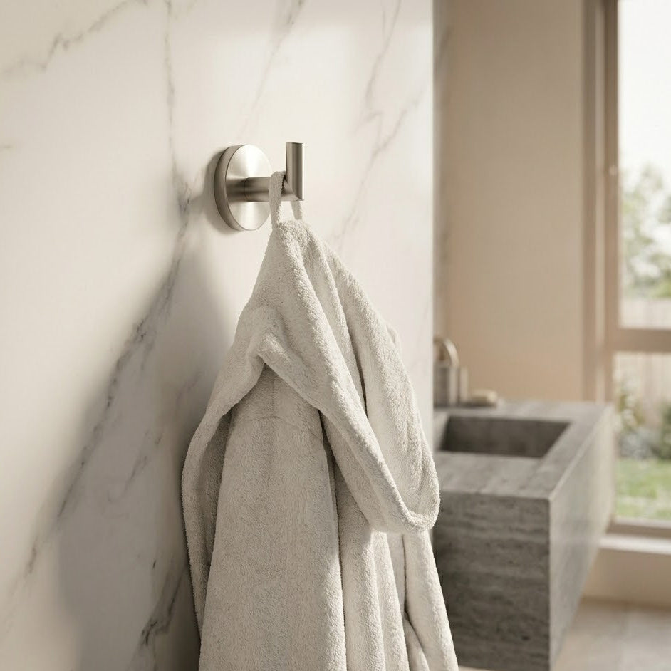 3 Piece Brushed Nickel Stainless Steel Bathroom Hardware Set Modern Bathroom Decor