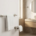 3 Piece Brushed Nickel Stainless Steel Bathroom Hardware Set Modern Bathroom Decor