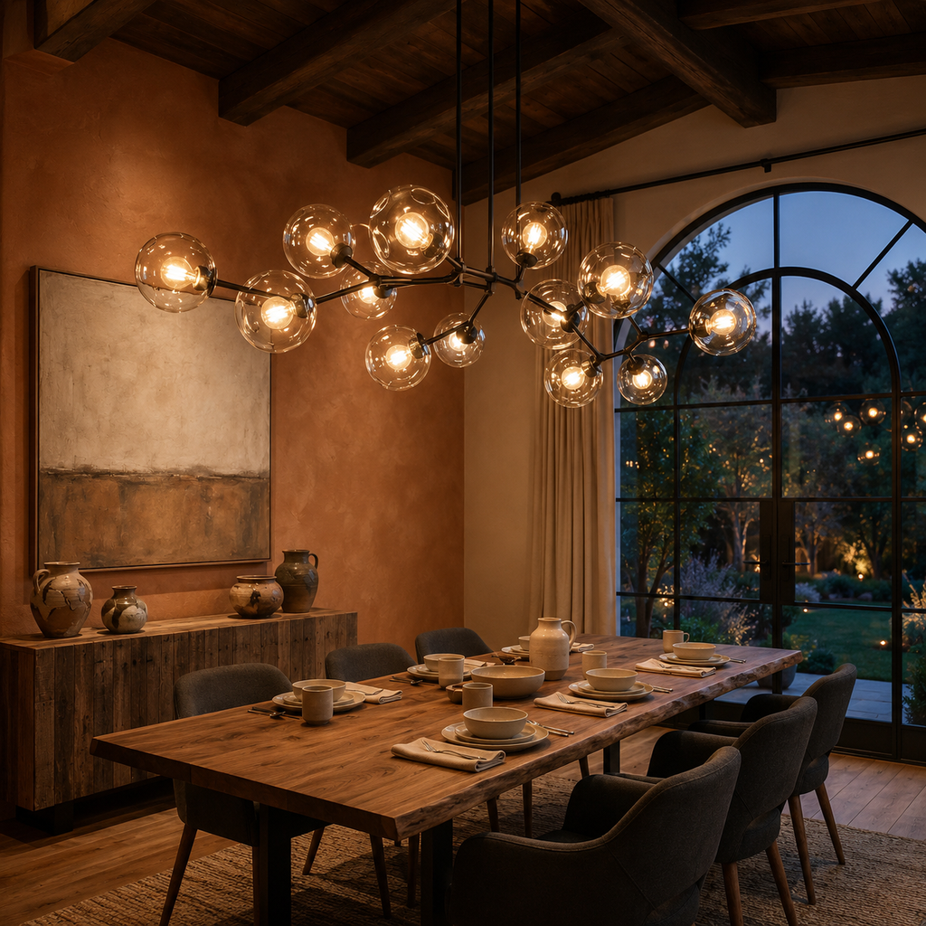 Nordic Glass Ceiling Light Contemporary Home Lighting