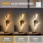 Black LED wall sconce close-up
