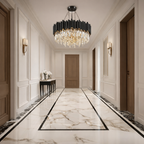 Luxury Black Crystal Chandelier with Adjustable Chain