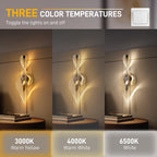 Silver LED wall sconce close-up