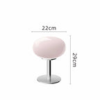 Italian Designer Glass Table Lamp with Retro Accent Glow
